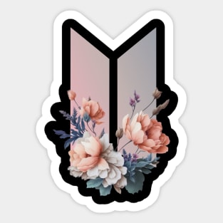 BTS Flowers Fanmade Design Merchandise Sticker